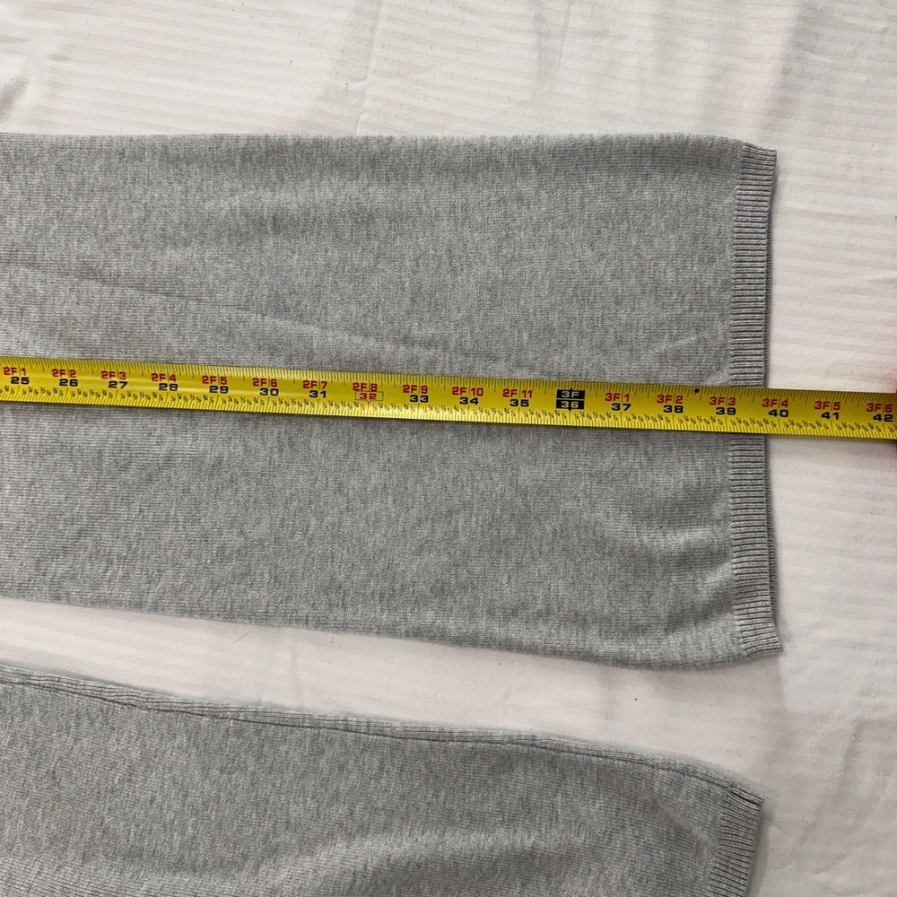 PINK ROSE Grey Wide Leg Cargo Knit Lounge Pants Joggers Womens Small - Picture 6 of 7